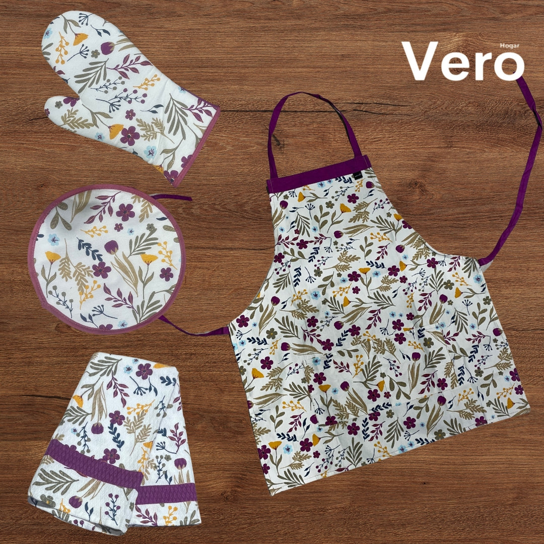 Set de Cocina Praga Flowers