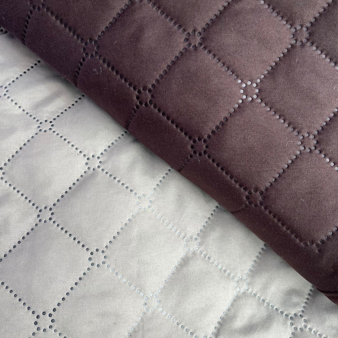 Set Cubre Sala Prime Chocolate/Capuchino Doble Vista