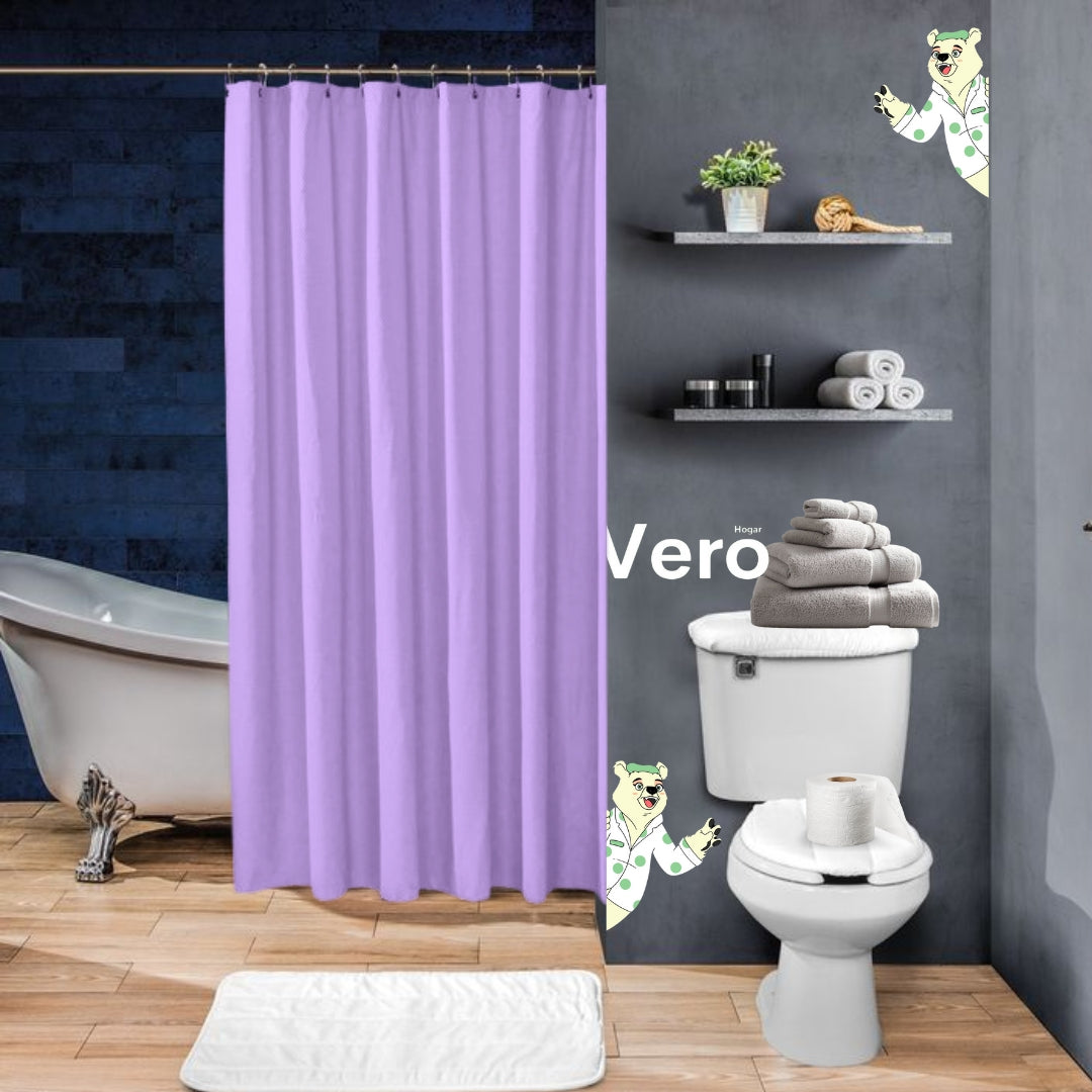 Cortina de Baño Repelente Mérida Lavanda
