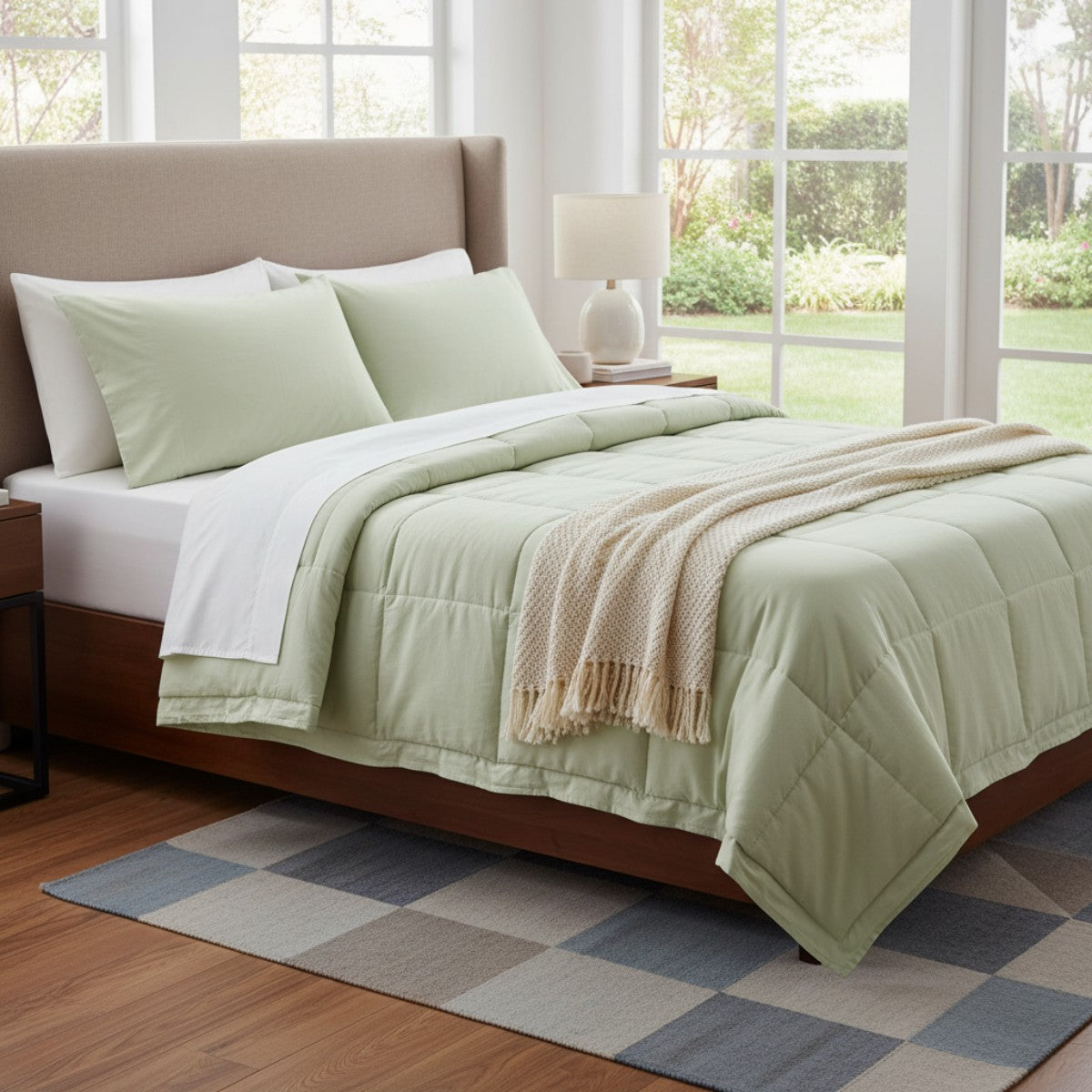 Edredon Mykonos Pistacho