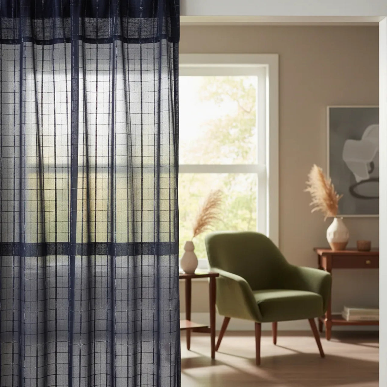 Cortina Florencia Azul Marino