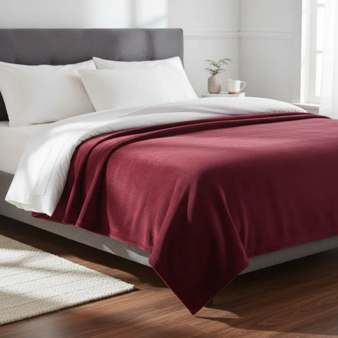 Cobertor Ligero Liso Vino