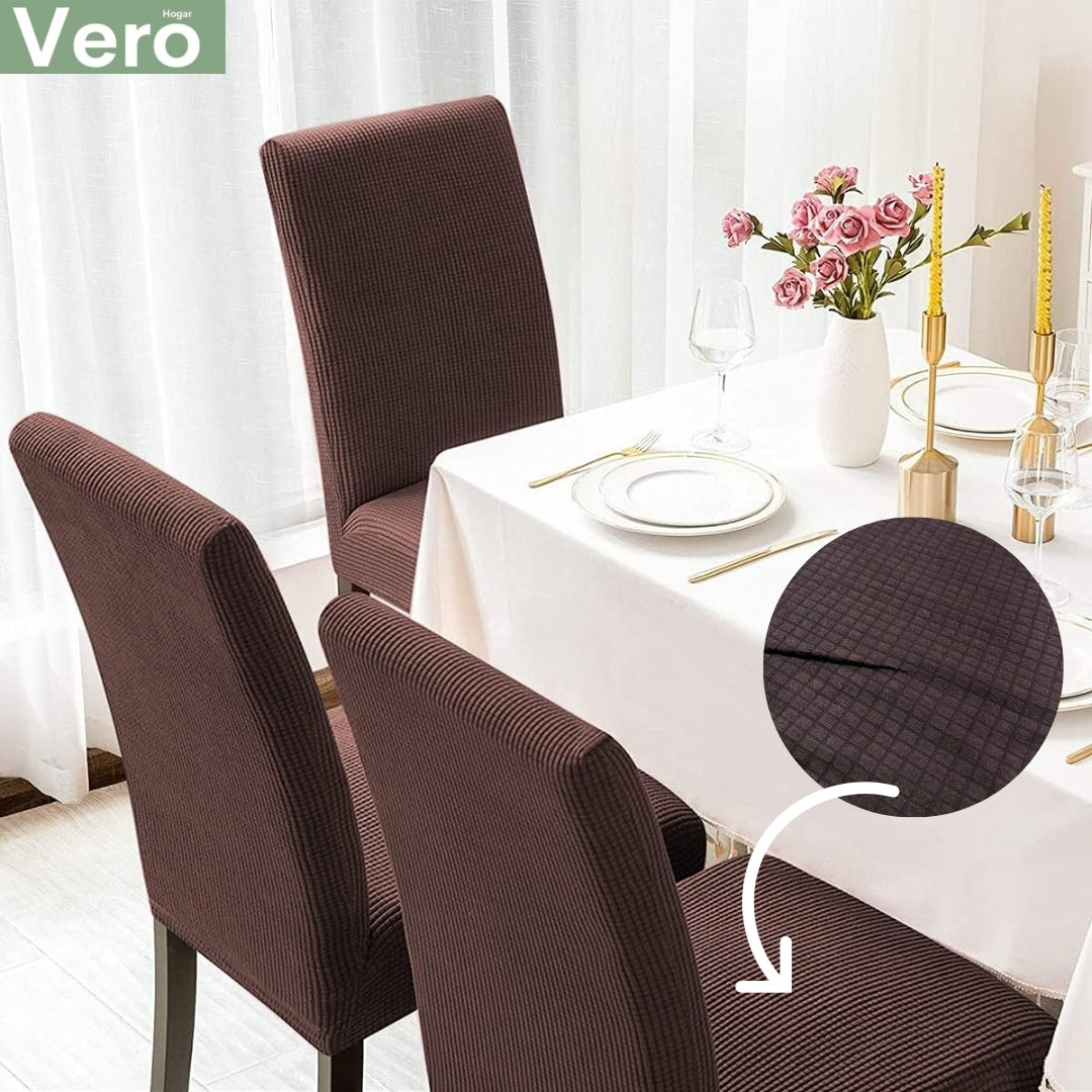 Set de Fundas de Silla Meilen Chocolate