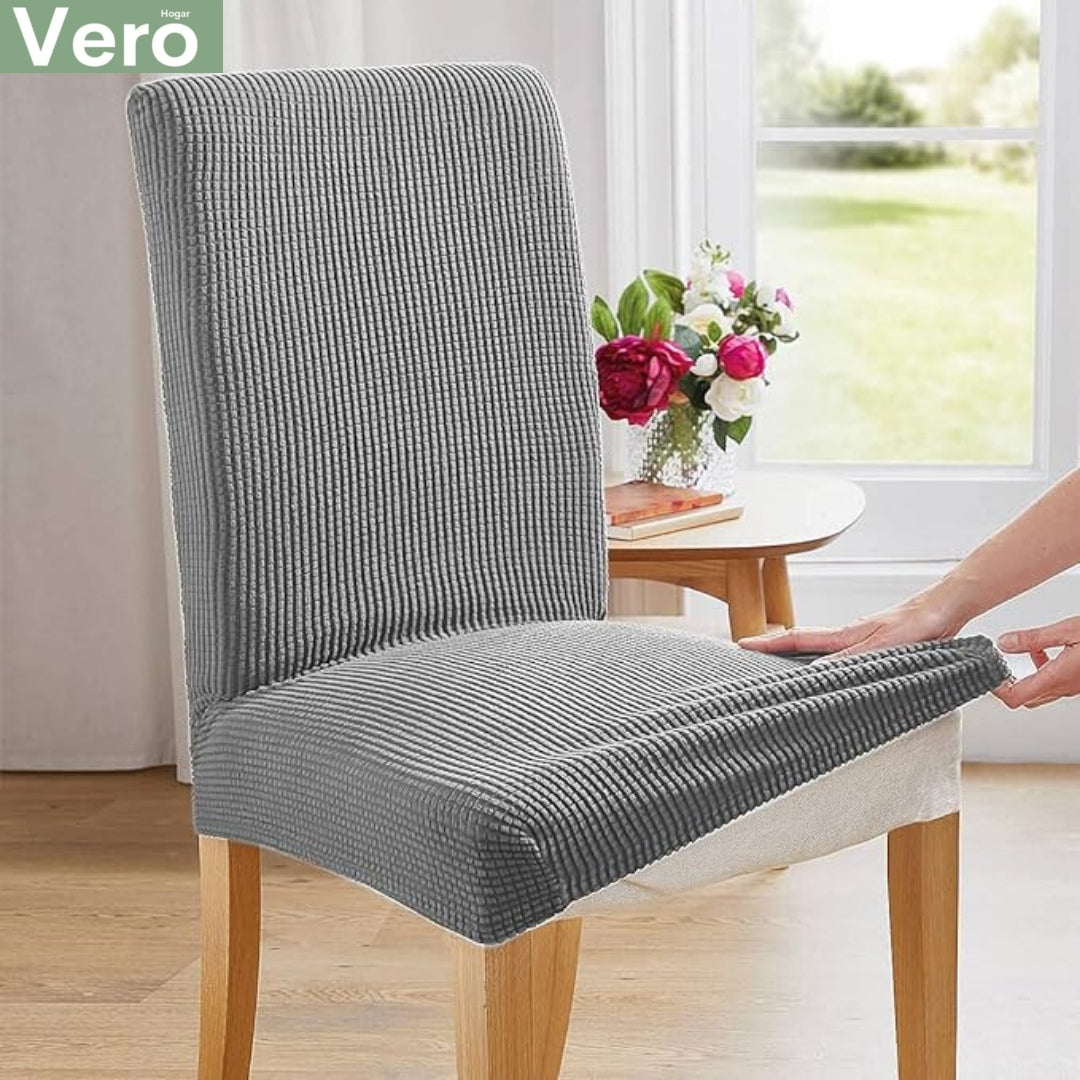 Set de Fundas de Silla Meilen Gris Perla