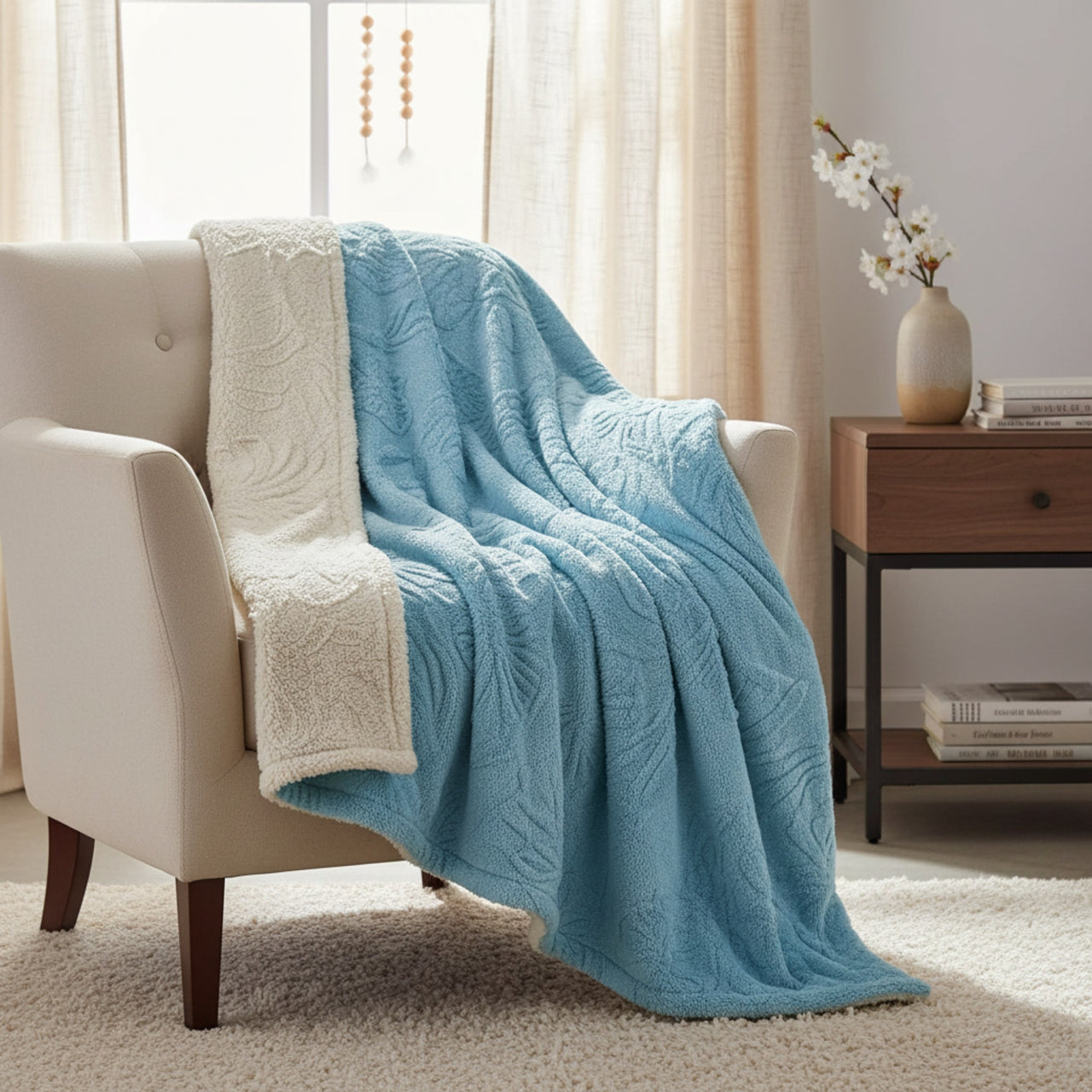 Cobertor Boston Azul