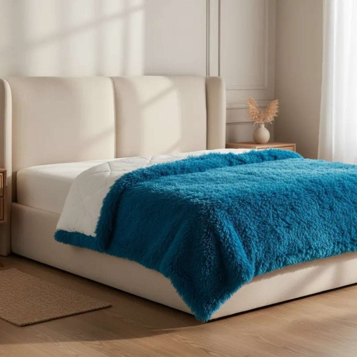 Cobertor Mont Blank Cobalto/Blanco