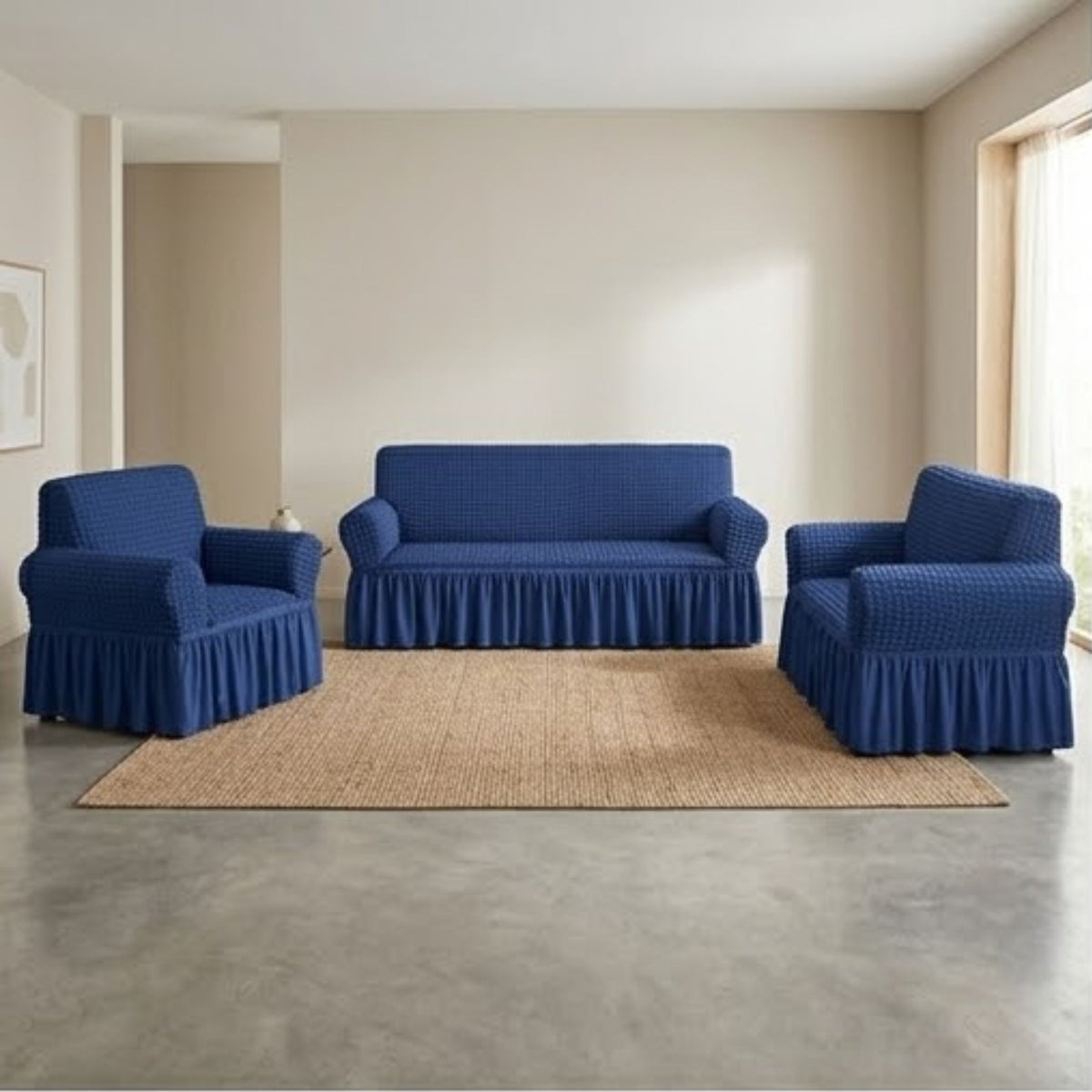 Cubre Sala Olan Strech Marino