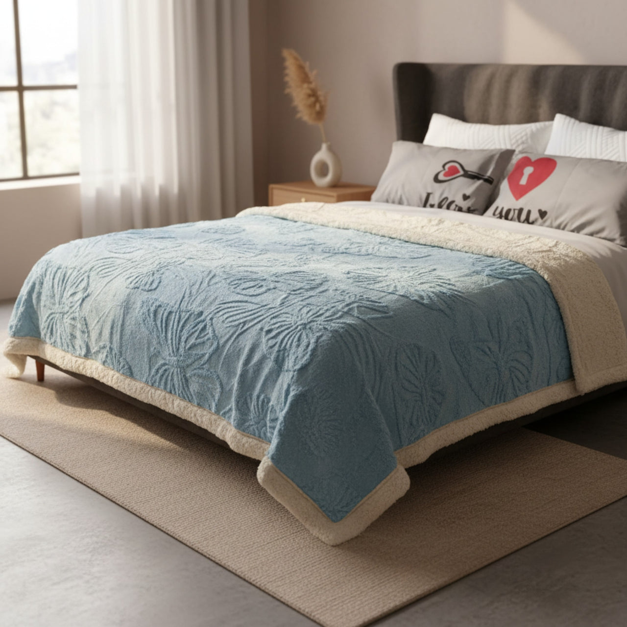 Cobertor Boston Azul