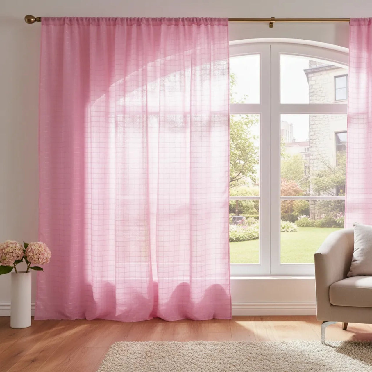 Cortina Florencia Rosa