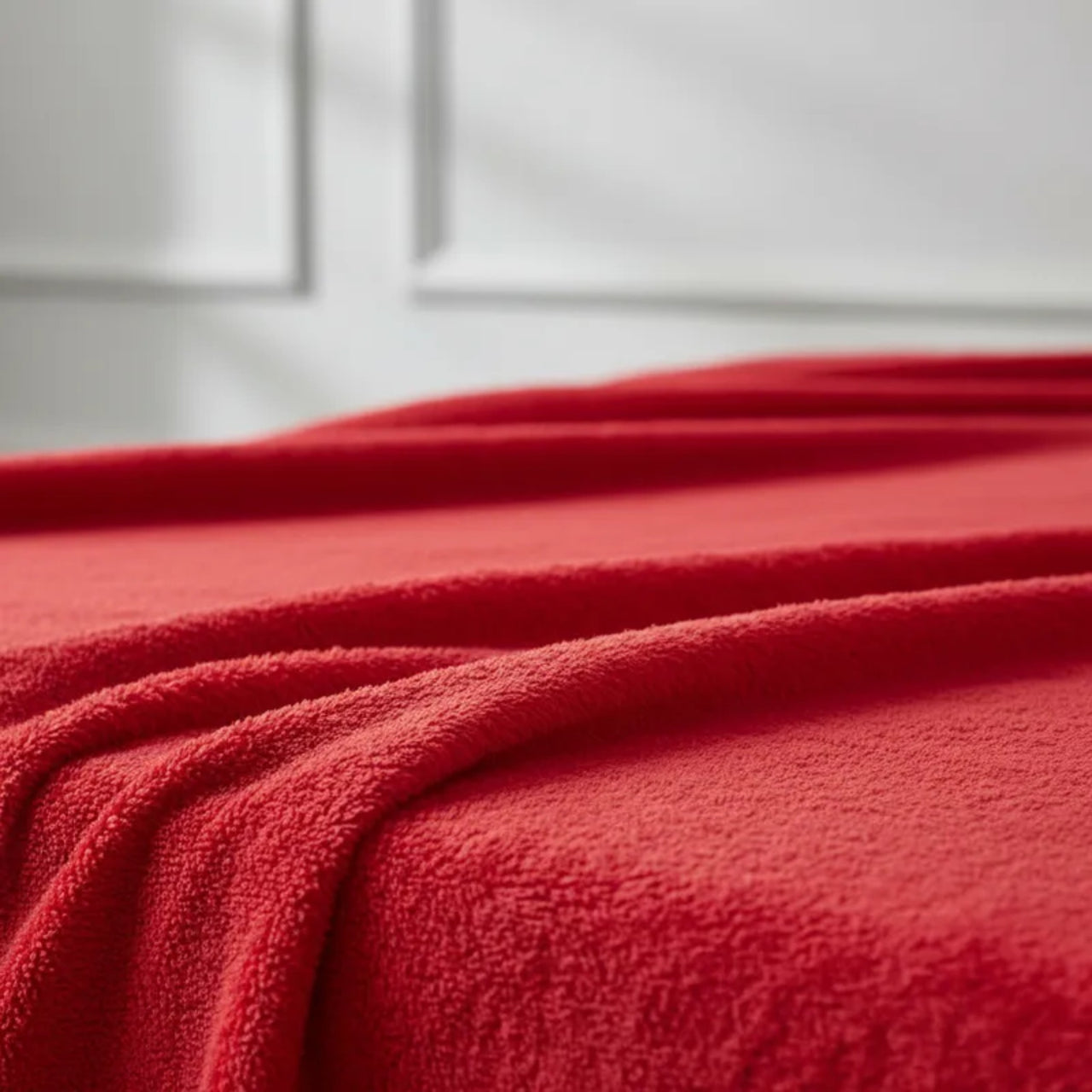 Cobertor Ligero Liso Rojo