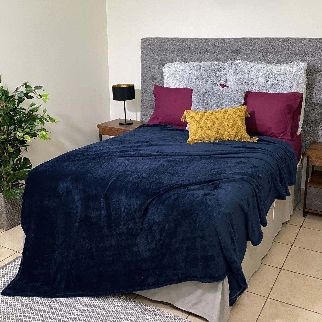 Cobertor Ligero Vero Jumbo Azul Marino