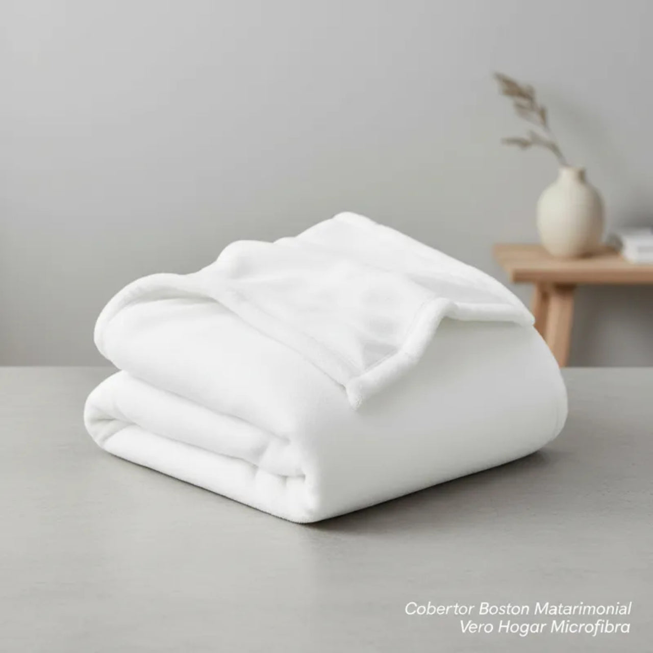 Cobertor Ligero Liso Blanco