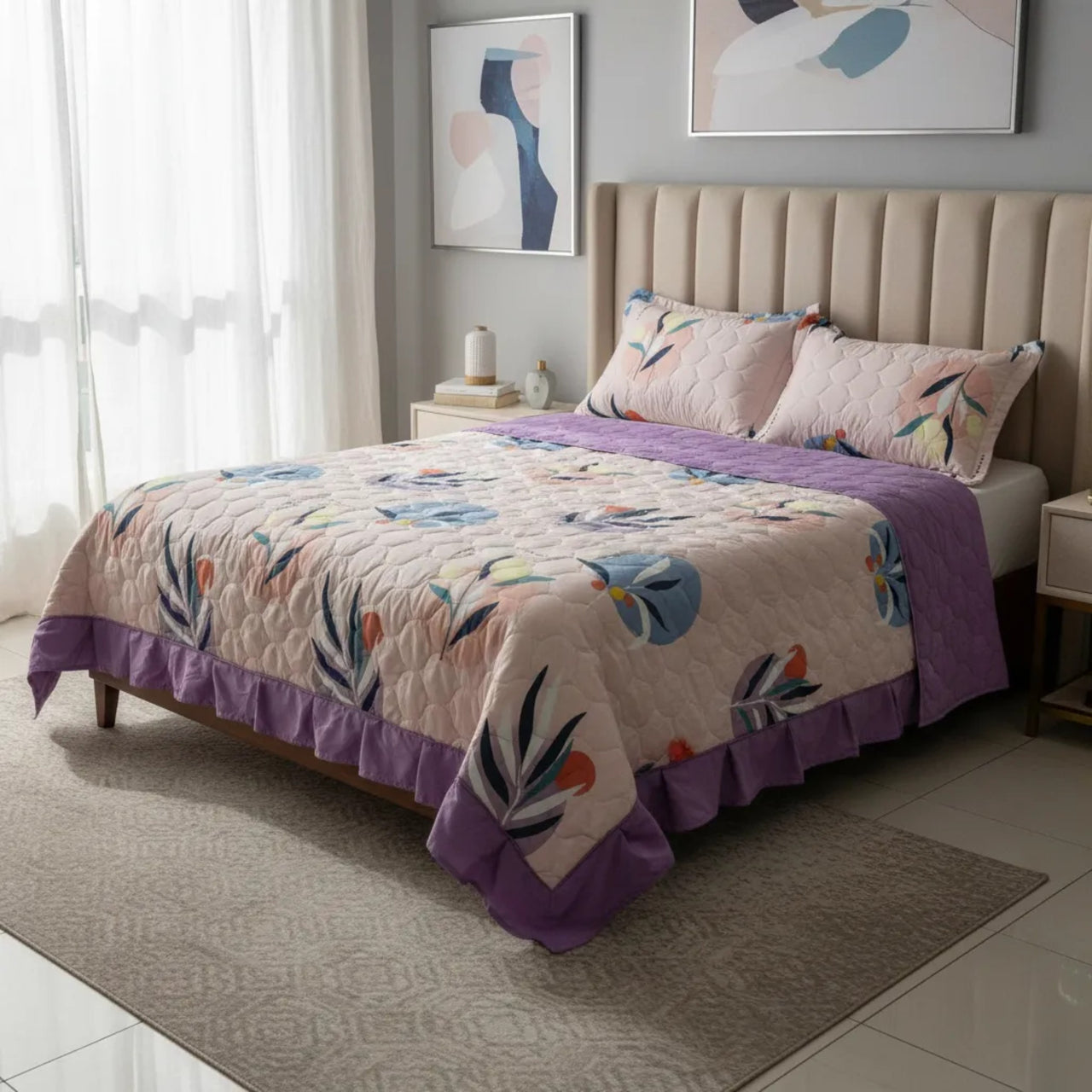 Colcha Catalina Pink/Lila