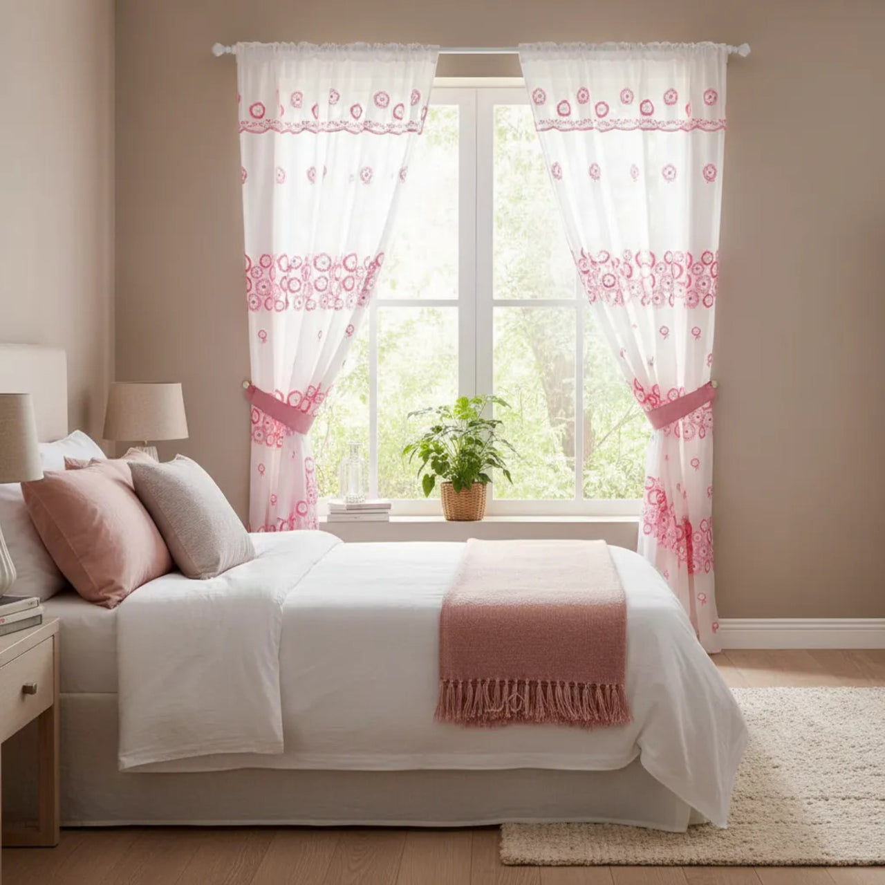 Cortina Dolly Rosa