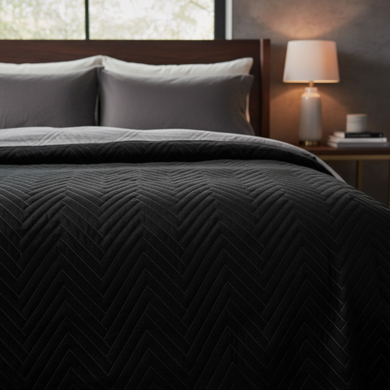 Edredón Prime 2 vistas Negro/Gris