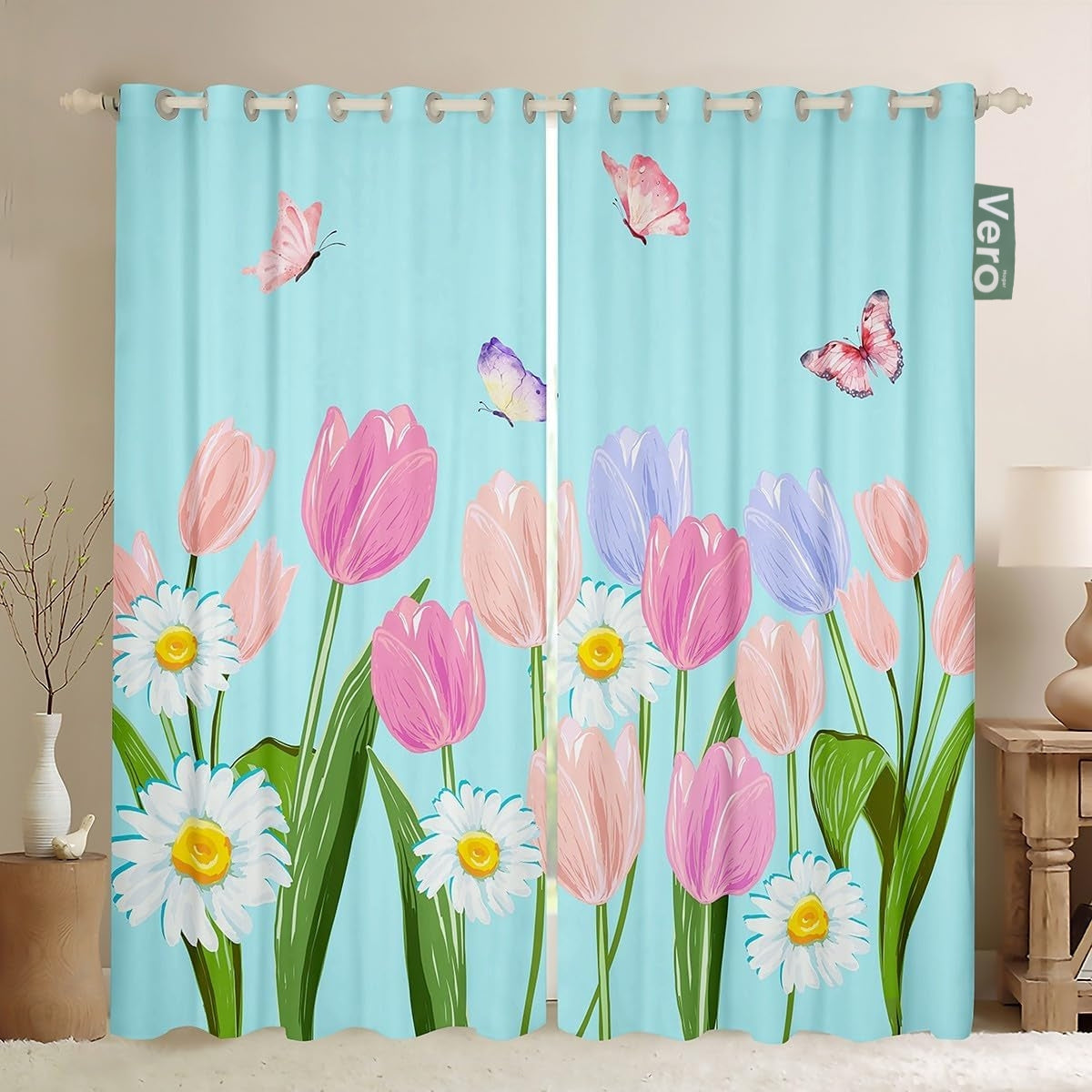 Cortina París Tulipanes