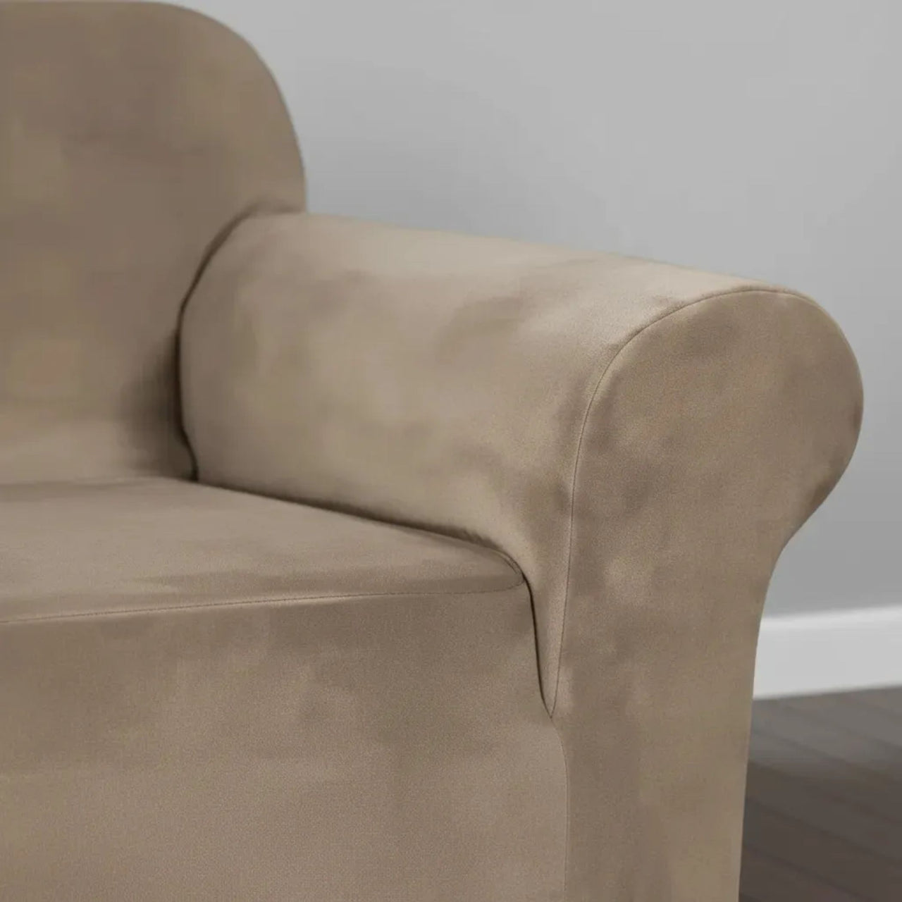 Cubre Sala Terciopelo Beige