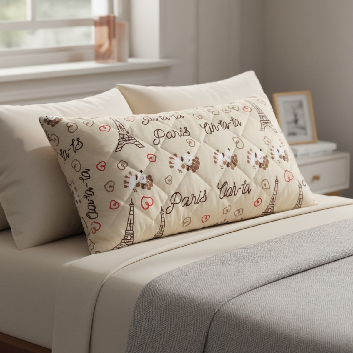 Almohada Sueca Paris Beige