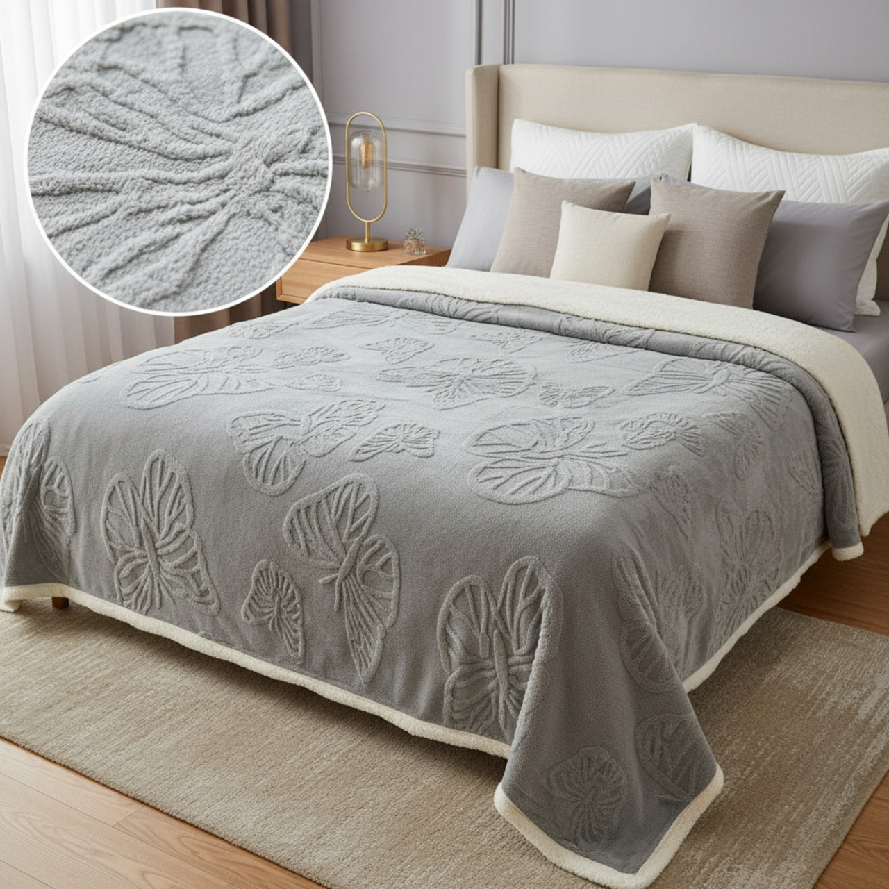 Cobertor Boston Gris