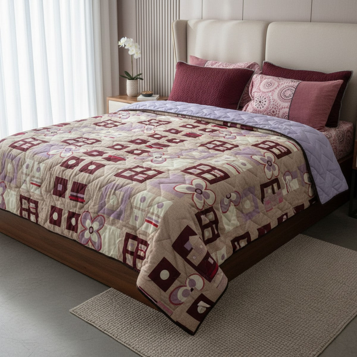 Edredon Sueco Tradicion/Lila