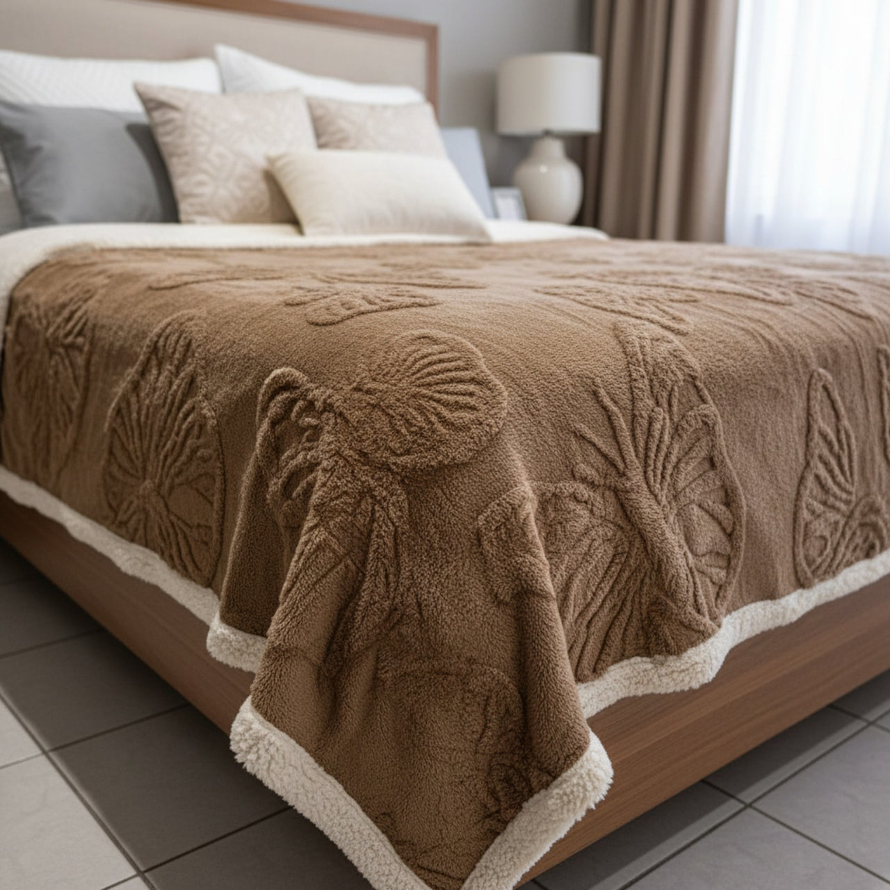 Cobertor Boston Camel