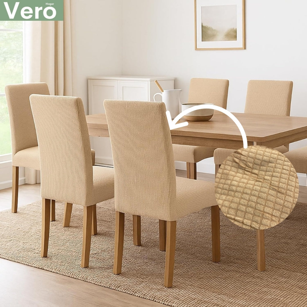 Set de Fundas de Silla Meilen Crema/Beige