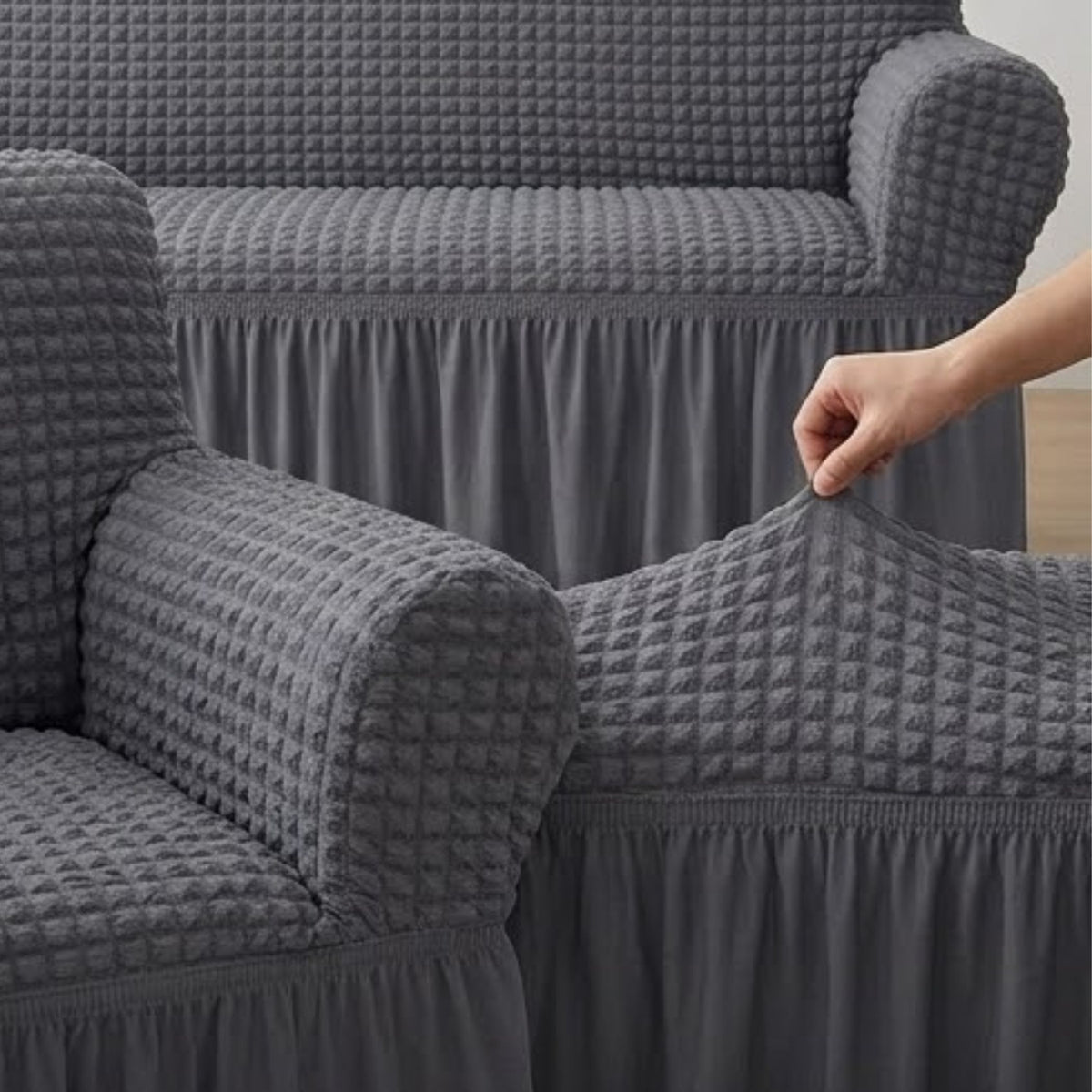 Cubre Sala Olan Strech Gris