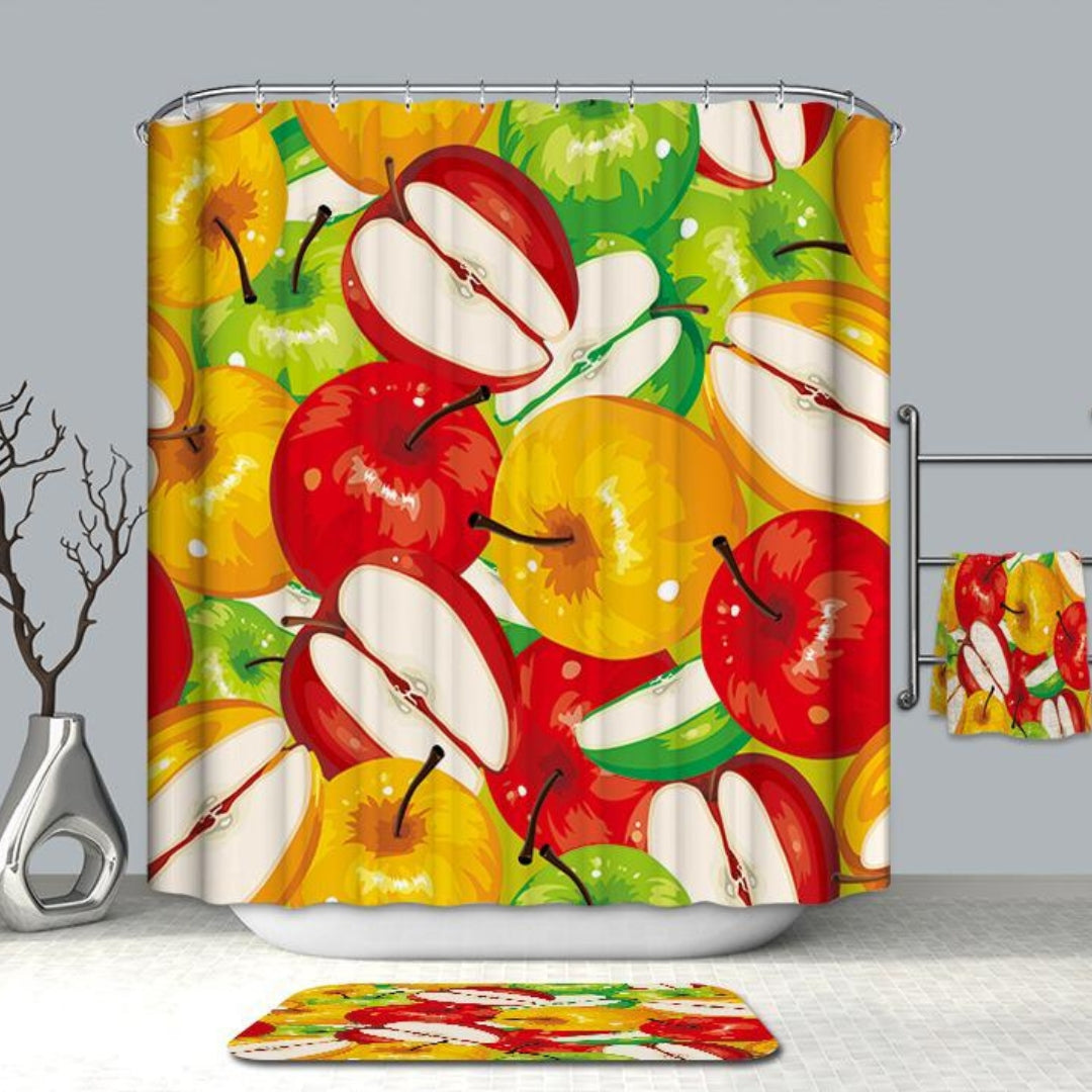 Cortina de Baño Repelente Mérida Apple
