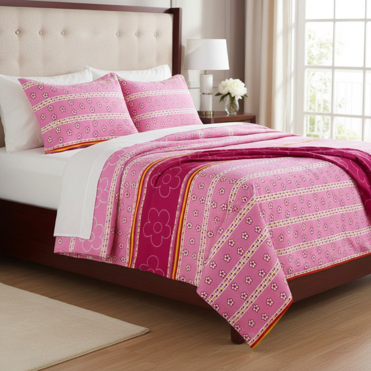 Sabana Boston Jardin Rosa