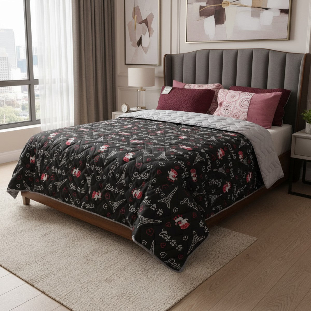 Edredon Sueco Paris/Gris