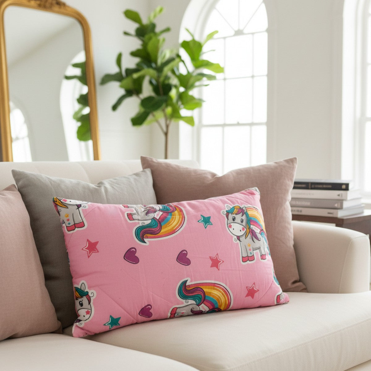 Almohada Sueca Unicornio