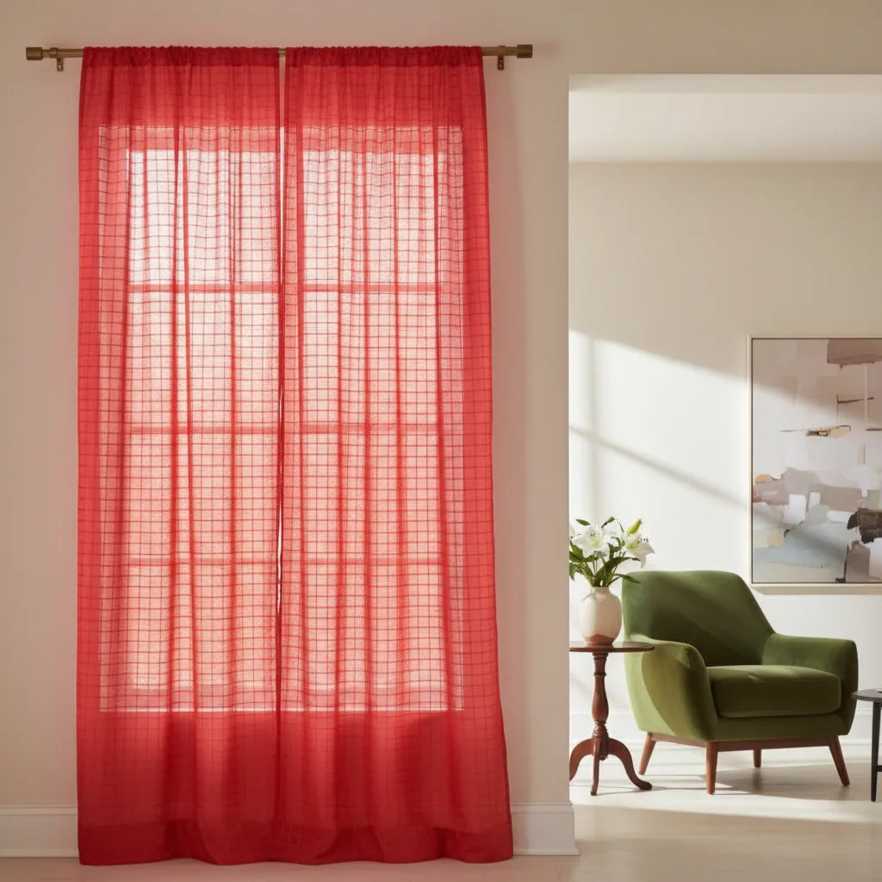 Cortina Florencia Roja