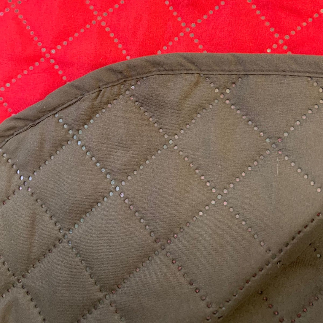 Set Cubre Sala Prime Rojo/Cafe Doble Vista