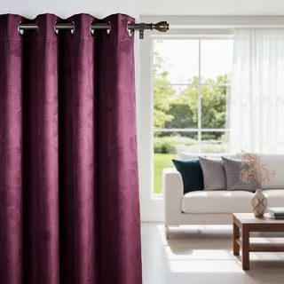 Cortina Blackout Vino Metalico