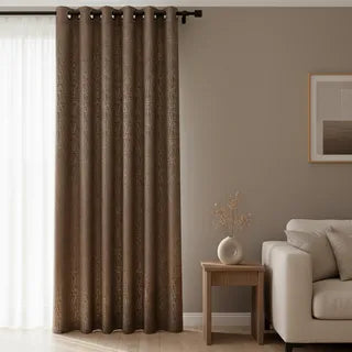 Cortina Blackout Chocolate Metalico