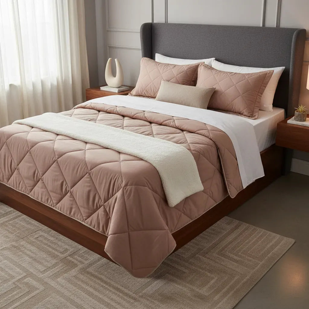 Edredon Loreto Macchiato/Beige
