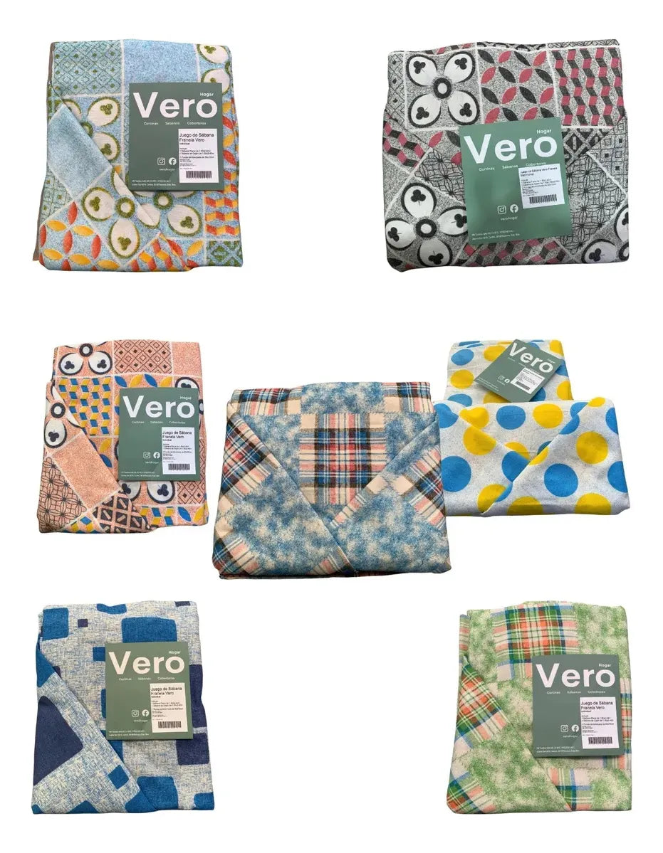 Sabana De Franela Polo Norte Vero Hogar Modelos Al Azar