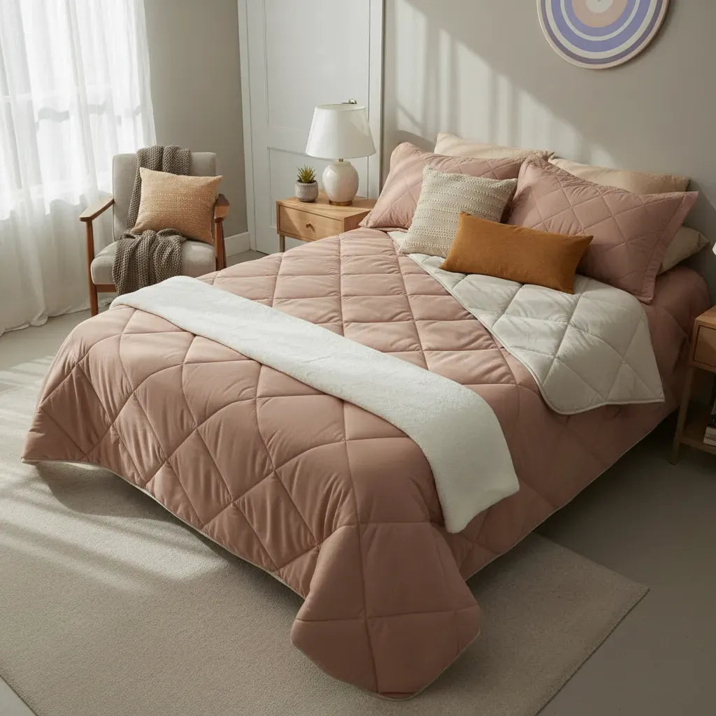 Edredon Loreto Macchiato/Beige