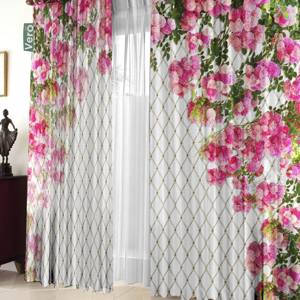 Cortina París Flores