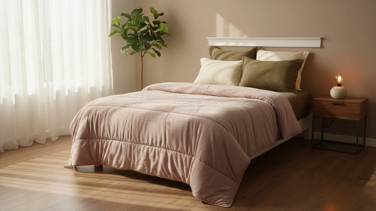 Cobertor Con Borrega Everest Lisos