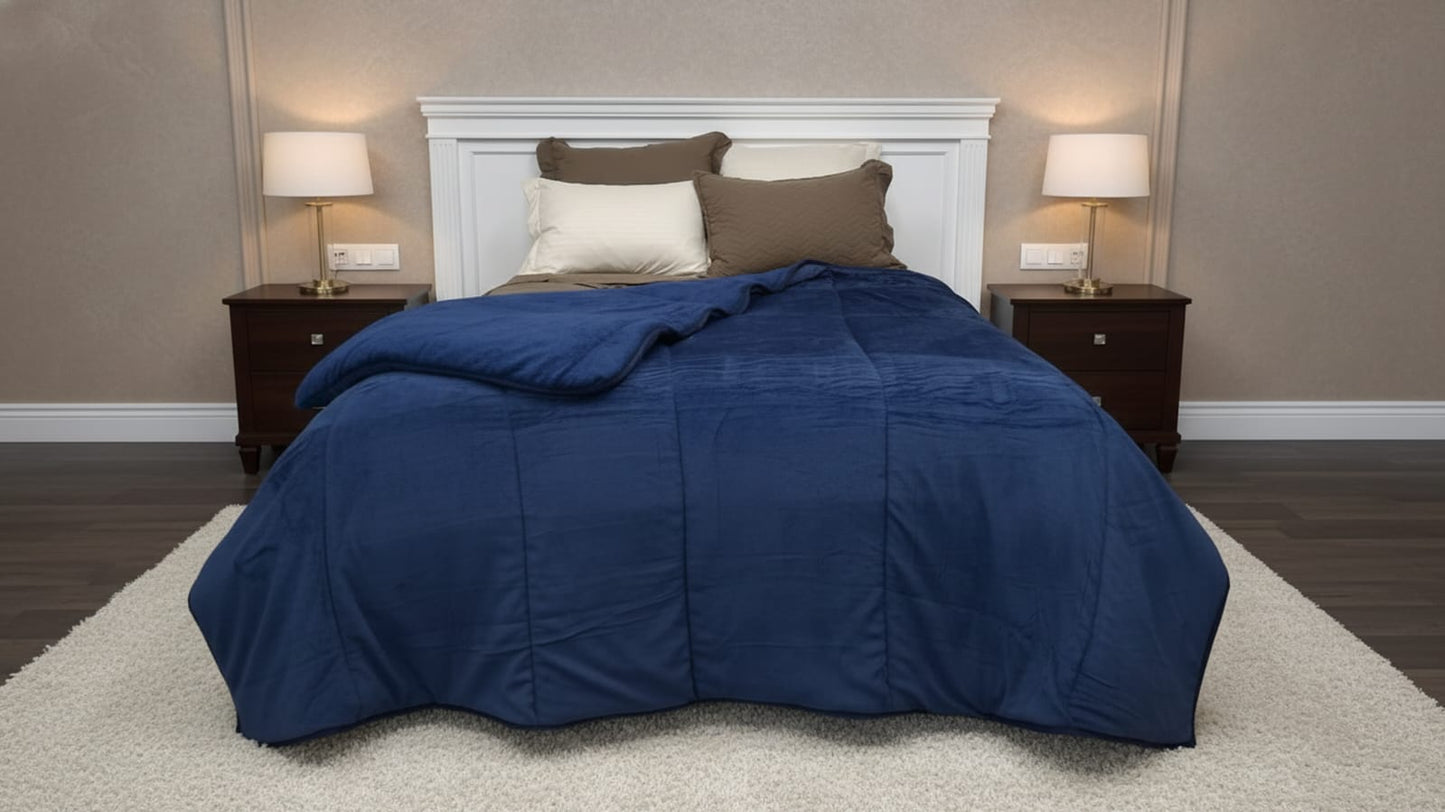 Cobertor Con Borrega Everest Lisos