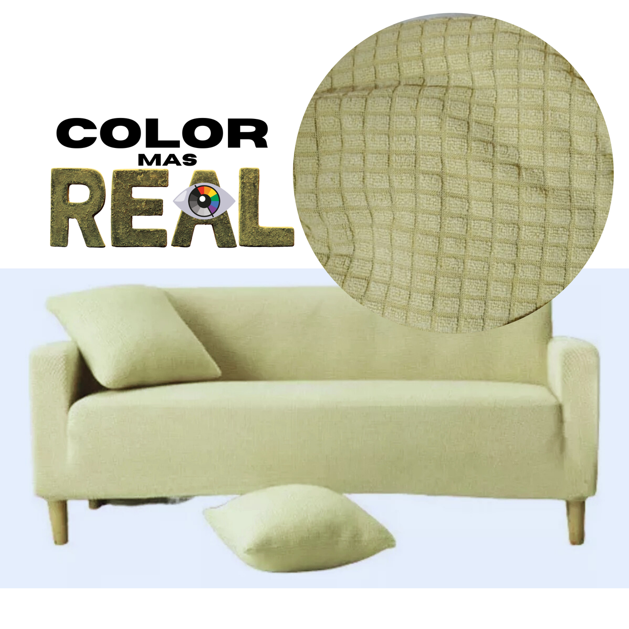 Protector De Sala Elástico Ajustable Taupe