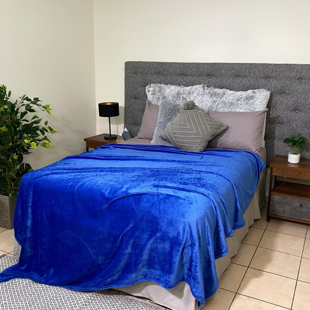 Cobertor Ligero Vero Jumbo Azul Rey
