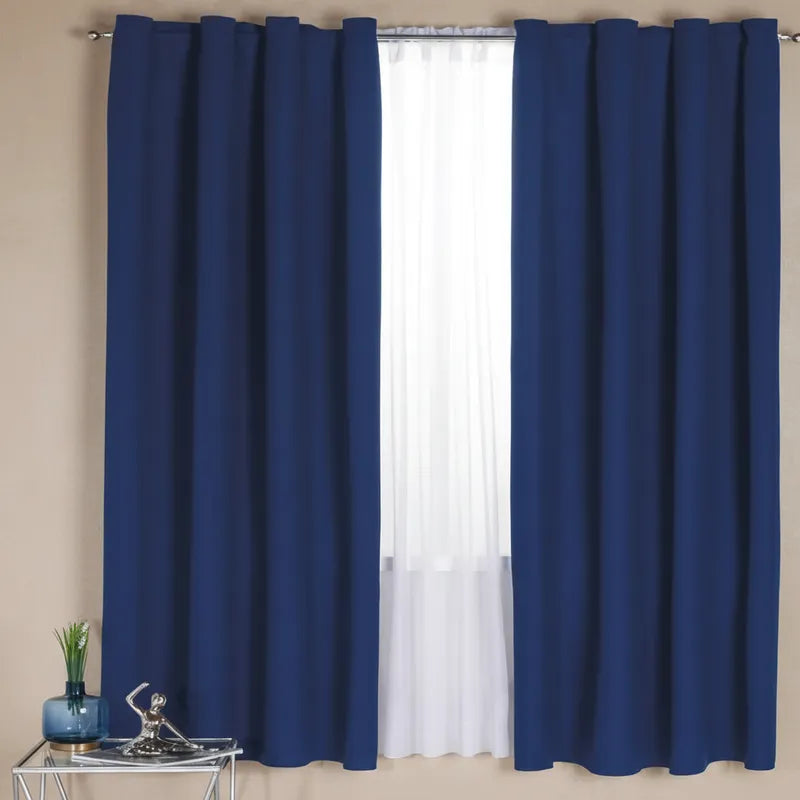 Cortina Praga Azul Marino