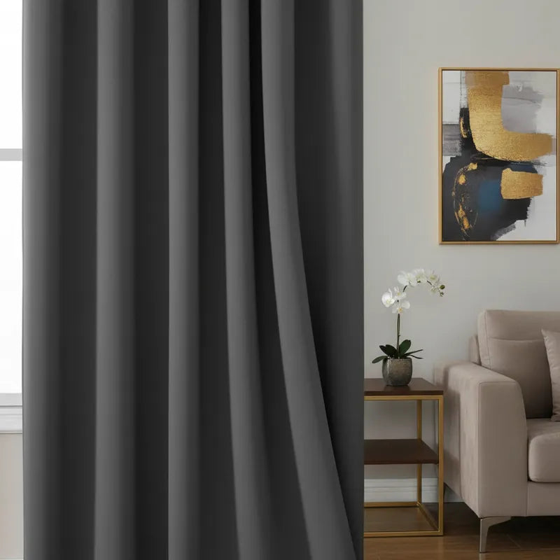 Cortina Blackout Gris Oxford