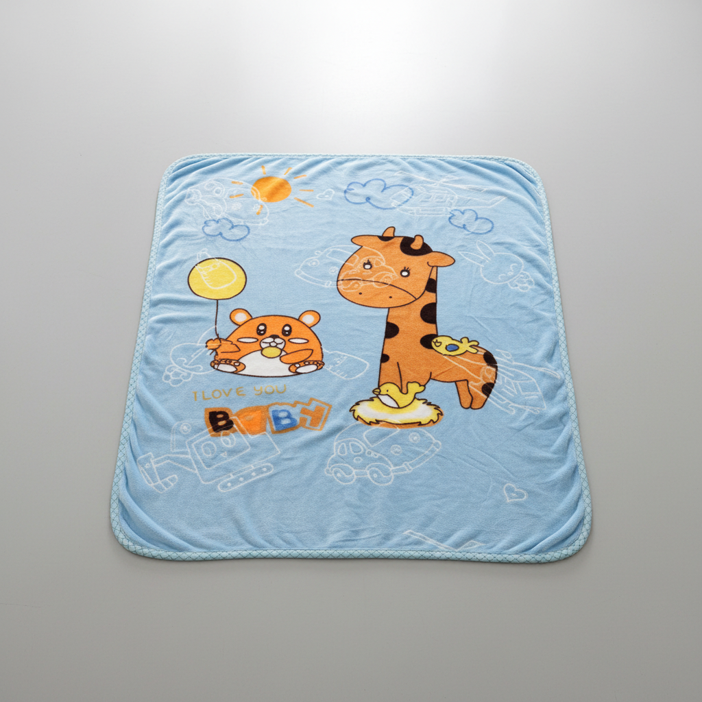 Cobertor Noruega Con Grabado Para Cuna Jirafa