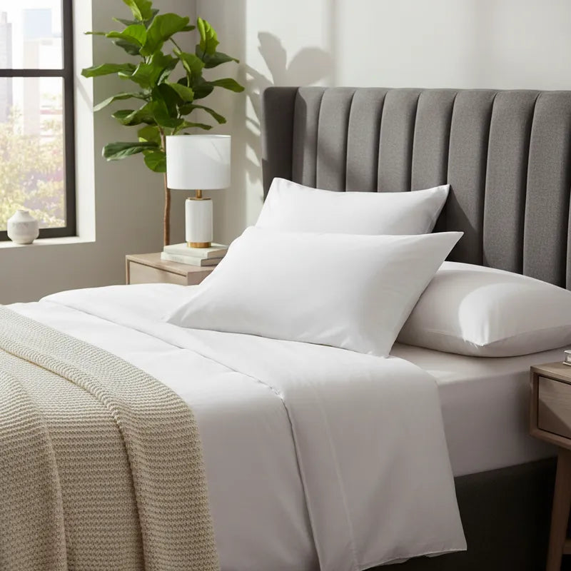 Par De Fundas De Almohadas 3000 Blanca