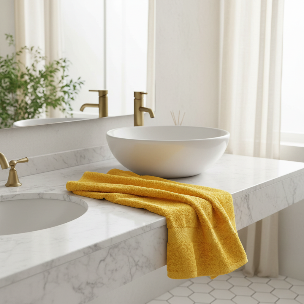 Toalla Liverpool Baño Completo Amarillo