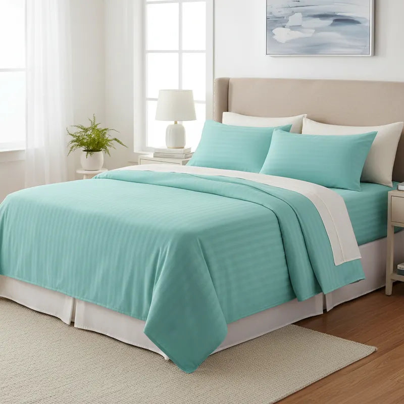 Sábana Vero 3000 Hilos Microfibra Menta