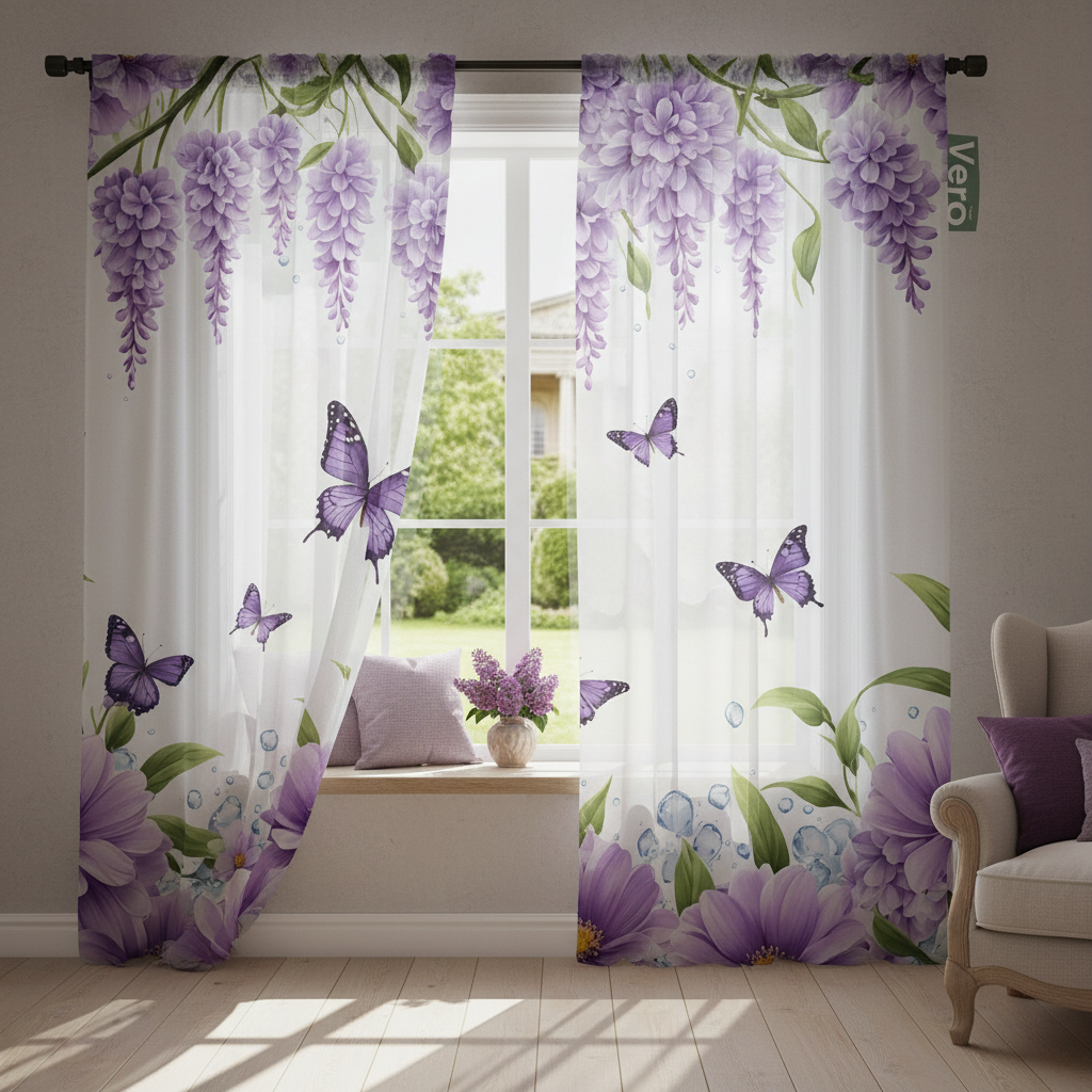 Cortina Paris Mariposas